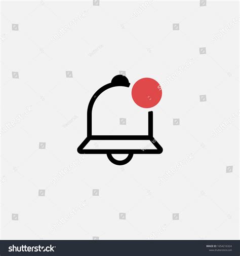 Notification Bell Icon Red Mark Vector Stock Vector (Royalty Free