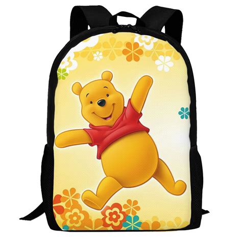 Winnie The Pooh Backpack D Print Laptop Backpack Lightweight Casual