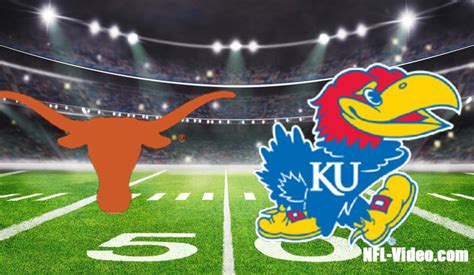 Texas Vs Kansas Football Week 12 2022 Full Game Replay NCAA College