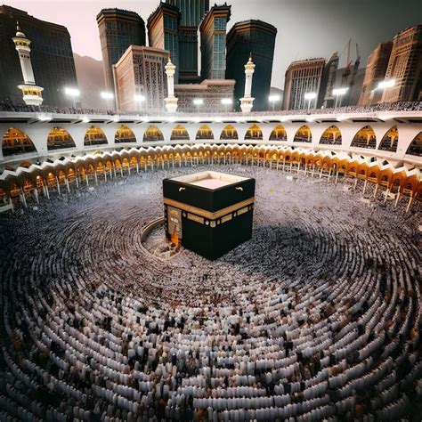 La Kaaba Sainte La Mecque En Arabie Saoudite Photo Premium