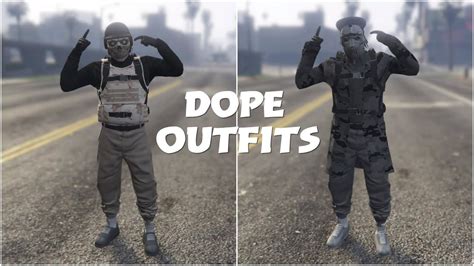 GTA 5 ONLINE CREATE A 2 DOPE MODDED OUTFITS USING CLOTHING GLITCHES 1