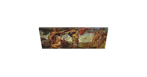 Fall from the Garden of Eden by Michelangelo Canvas Print | Zazzle