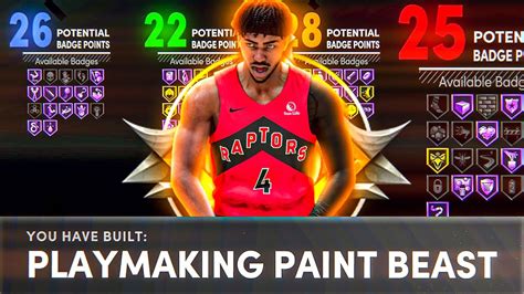 Best Playmaking Paint Beast Build In Nba K Next Gen Badge