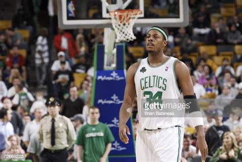 Paul Pierce Of The Boston Celtics Is On The Court During Teh Game