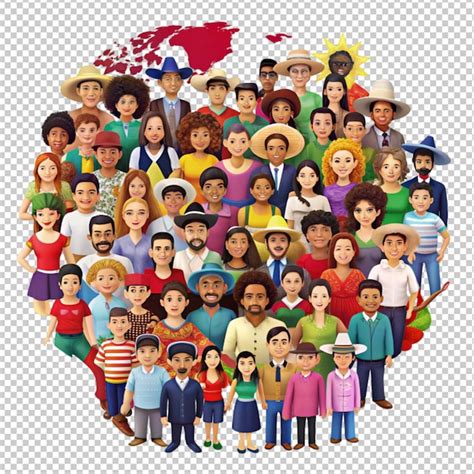 Diversidade Étnica E Cultural - Diversidade cultural e étnica Dia nacional hispânico isolado em fundo ...