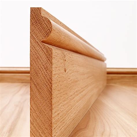 Solid American Oak Torus Skirting Board