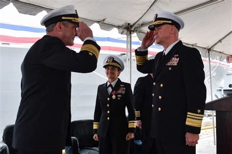 Commander Naval Floor Forces Holds Change Of Command United States