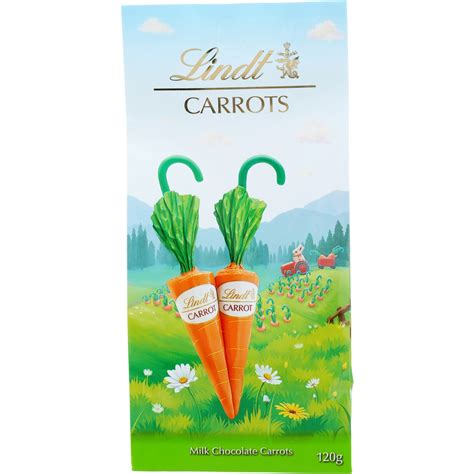 Lindt Milk Chocolate Carrot Canes 120g BIG W