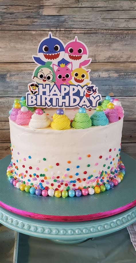 Baby Shark Pinkfong And Hogi Cake Feb Artofit