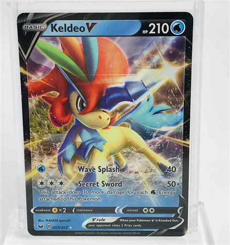 Collectible Card Games Ultra Rare Pokemon Card Tcg Keldeo V Swsh01