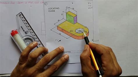 Problem Ktu Engineering Graphics Module Conversion Of Pictorial