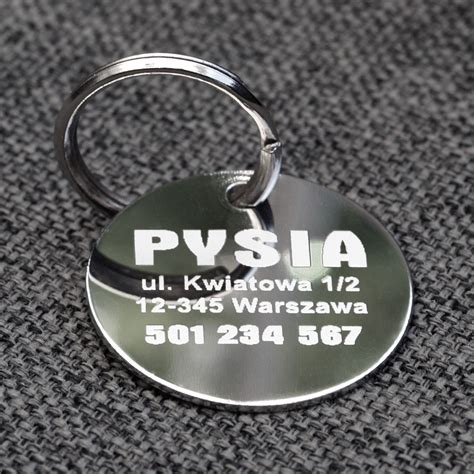 Identyfikator adresówka dla psa lub kota plus grawer Shopee Polska