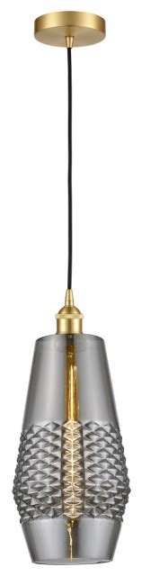 Innovations Windham LED Mini Pendant 616 1P SG G683 7 Satin Gold