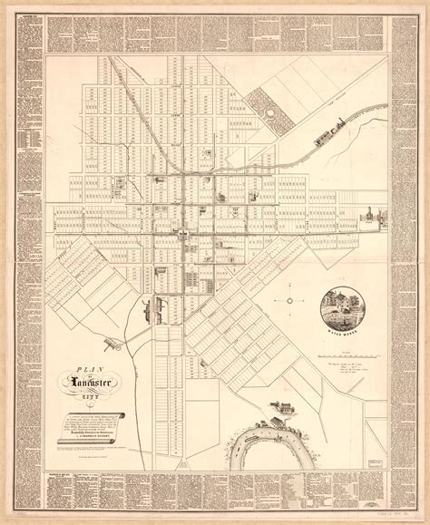 Lancaster City Street Map - Carina Vivienne