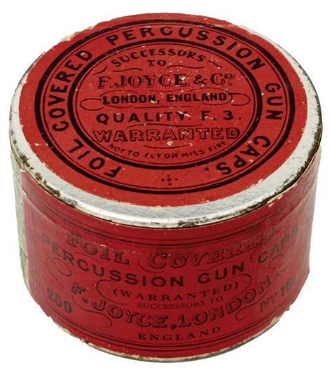 Lot 464 - AN UNOPENED TIN OF PERCUSSION CAPS,