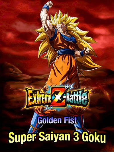 Tactics Extreme Z Battle Golden Fist Super Saiyan 3 Goku Dokfan