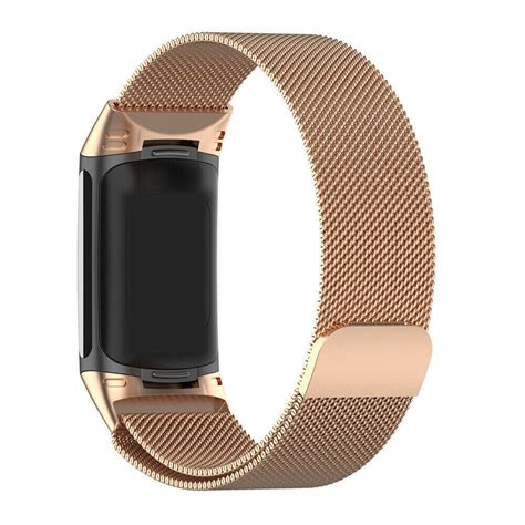 Bracelet Milanais Fitbit Charge Or Rose Braceletsmartwatch Fr