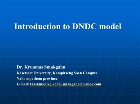introduction  dndc model
