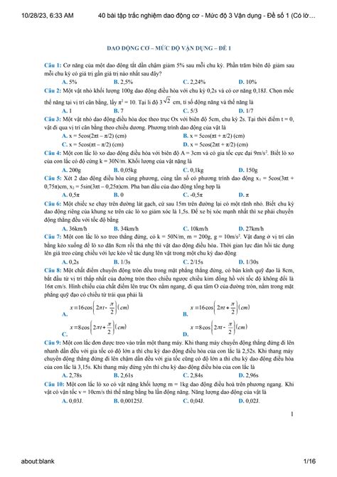 SOLUTION 40 B I T P Tr C Nghi M Dao Ng C M C 3 V N D Ng S 1 C L I Gi I