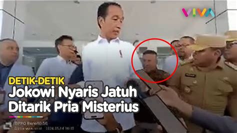 Sosok Pria Misterius Terobos Ring 1 Tarik Tangan Jokowi Ternyata