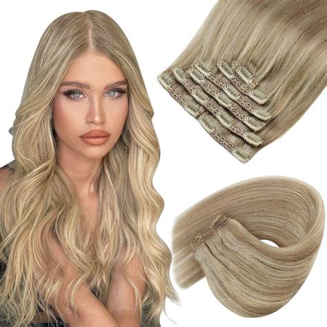 Amazon Bundle 2packs Sunny Clip In Hair Entensions Blonde 120g