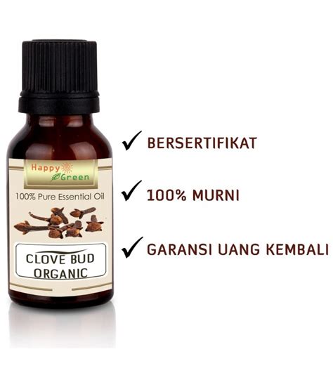 Jual Happy Green Organic Clove Bud Essential Oil Minyak Atsiri