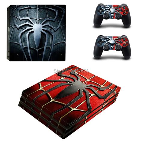 High Quality Spiderman Protective Vinyl Skin Sticker For PS4 Pro ...