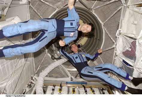 Esa Expedition 17 Crewmembers Volkov And Kononenko Inside Atv