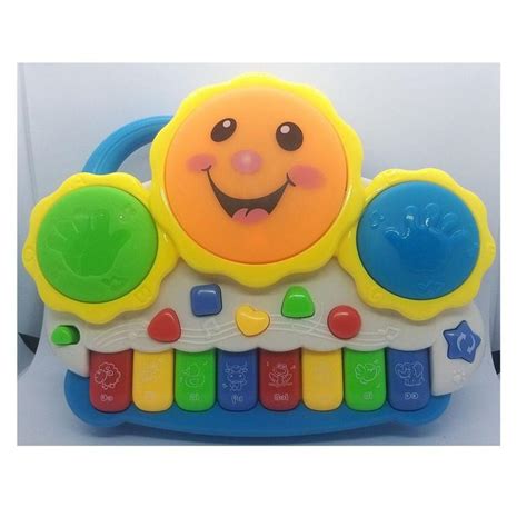 Teclado Piano Musical Bebê Brinquedo Infantil Pilhas Fungame