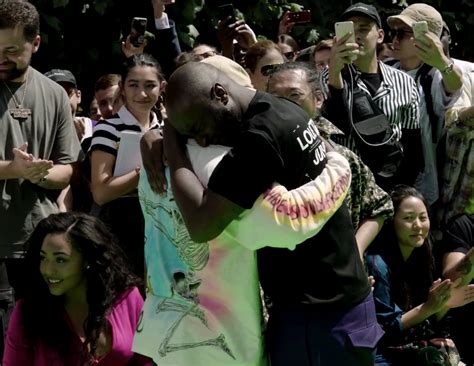 Virgil Abloh And Kanye West Shared An Emotional Hug After His First Lv