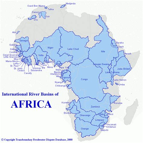 All Rivers In Africa Map