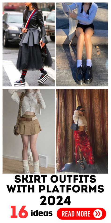 Chic Skirt Outfits with Platform Shoes: Boots to Sandals Style Guide