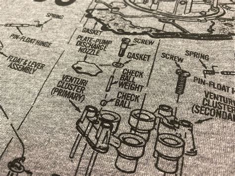 Autolite 4100 Carburetor Parts Exploded View Tee