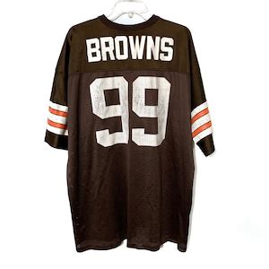 Vintage Cleveland Browns Jersey 99 90s Football Brown Mens and Youth - Etsy