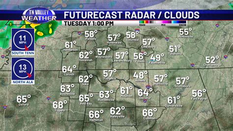 Warmer and wet this week. Heavy rain, thunderstorms likely. - Tennessee Valley Weather