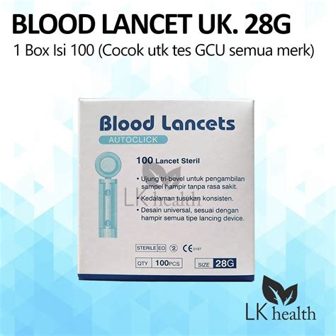 Jual Pen Bekam Blood Lancet 28G Onemed Ambil Sample Darah Isi 100 Jarum