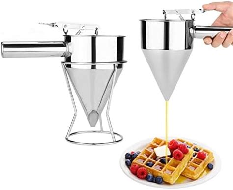 MAGIIN Professional Confectionery Funnel With Stand 3 Nozzles