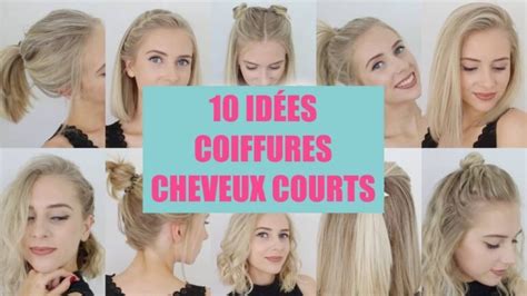 Comment Faire Une Coiffure Avec Des Cheveux Courts Id Es Styl Es