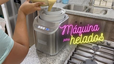 C Mo Se Usa Una M Quina Para Helados Receta De Helado De Caf Youtube