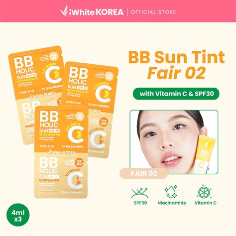 iwhite korea bb holic vitamin  skin tint fair sachet ml  pcs