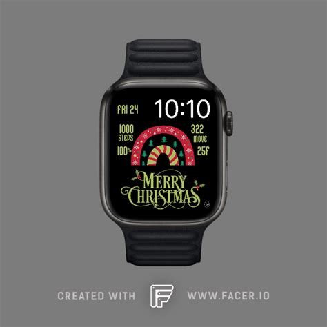 Linlay Designs™ Christmas Rainbow Watch Face For Apple Watch