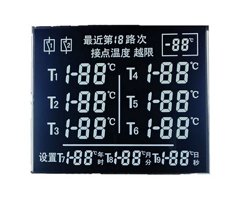 Pins Va Segment Lcd Display Industrial Equipment Display With Higher