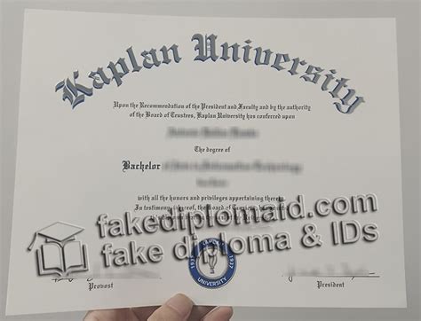 Buy fake Kaplan University diploma online