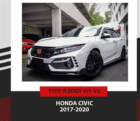 Honda Civic 2017 to 2020 Type R BODY KIT Version 2 - Cars Accessories ...