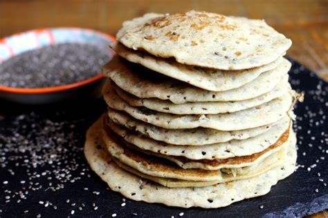 Pancakes Aux Graines De Chia Vegan Sans Gluten Quinoa Et Basmati