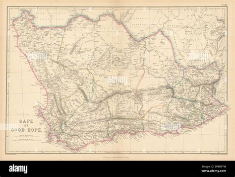 Cape Of Good Hope By Edward Weller South Africa Old Antique Map