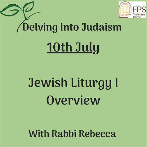 Delving Into Judaism - Finchley Progressive SynagogueFinchley