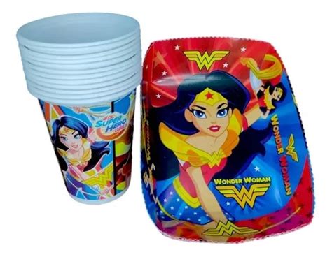 Set Globos Metalizados Mujer Maravilla Wonder Woman En Venta En