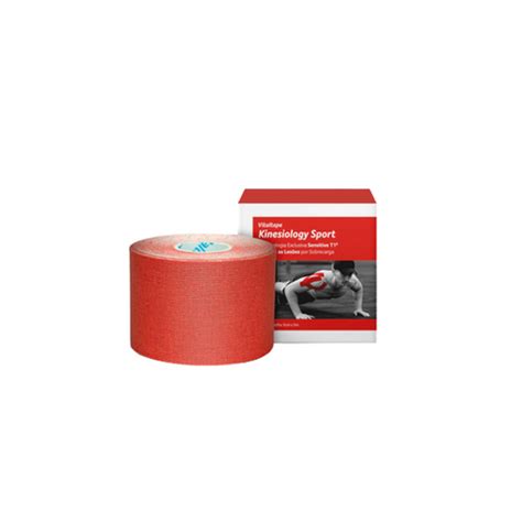 Kin Sio Sports Vermelho Vitaltape Cm X M Fisiovital Luimed