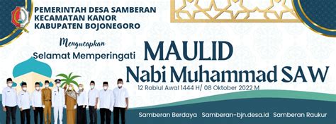 Selamat Memperingati Maulid Nabi Muhammad SAW 12 Rabi Ul Awal 1444 H